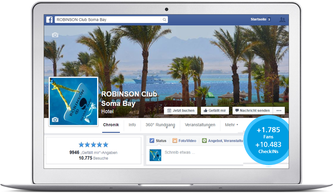 Beispiel Robinson Club Somabay Zusammenführung Fanpages