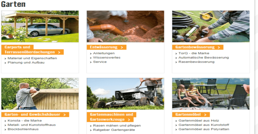 – Online-Marketing-Agentur Stuttgart - UPON GmbH Hornbach_2_Conentmarketing