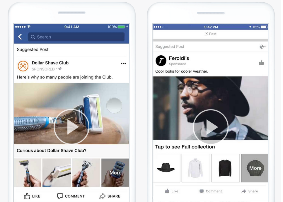 Facebook Collection Ad Beispiele Facebook Collection Ad Beispiele