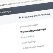 Facebook Werbenazeigen Manager
