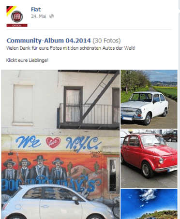 Beste Facebookseiten: Fiat