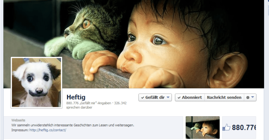 Beste Facebookseiten: Heftig