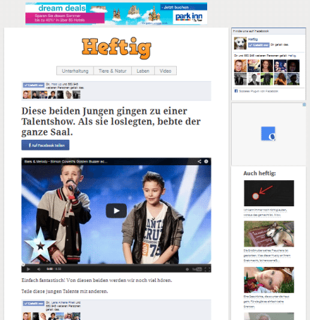 Beste Facebookseiten: Heftig