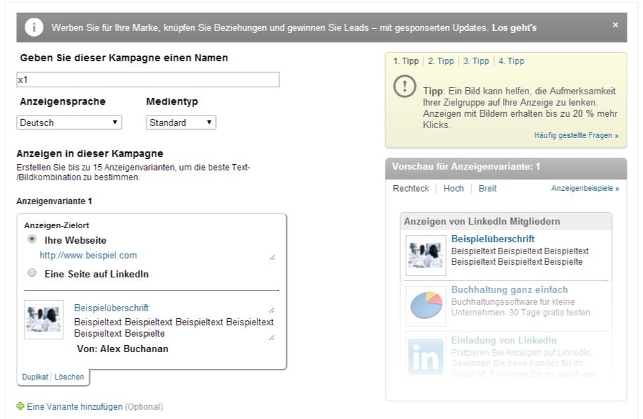 – Online-Marketing-Agentur Stuttgart - UPON GmbH LinkedIn Werbung2