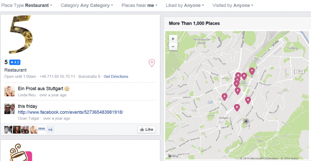 Social Graph Search_Places Nearby