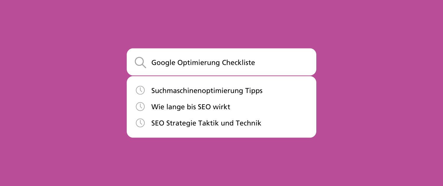 Google Optimierung Checkliste