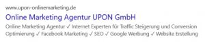 UPON GmbH META Daten SEO META Daten