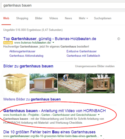 – Online-Marketing-Agentur Stuttgart - UPON GmbH Hornbach_5_Conentmarketing