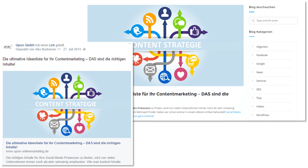 Beispiel eines Beitrags Bildbeschreibung